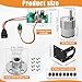 Copkim 4 Pack Micro DC 12v 600rpm Geared Motor JGB370-520 with Bracket, CCM6N DC PWM Motor Speed Controller, and 6mm Flange Coupling Connector