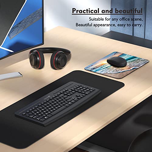 Wknoon Beach Sunset Ocean Waves Nature Scene Mouse Pad Seascape Waves Landscape Mouse Pads Office Decor #TOP4