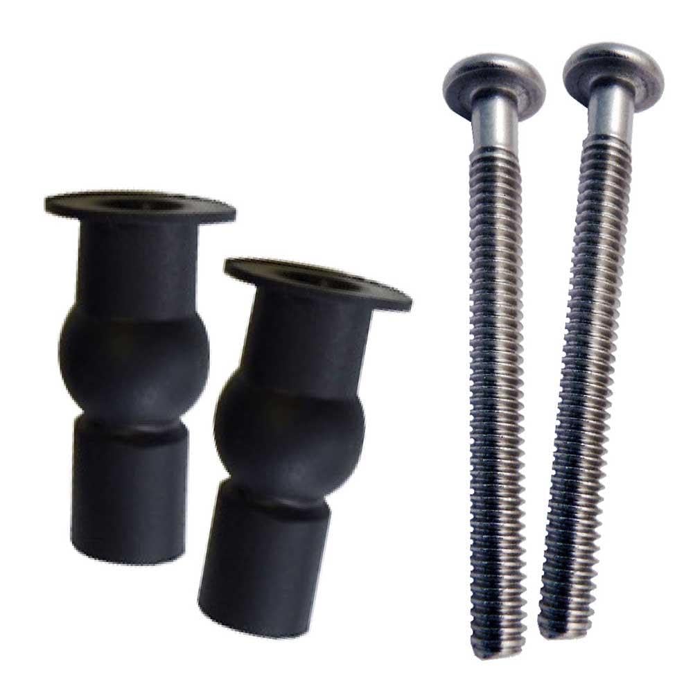 Euroshowers Top Fix Toilet Seat Grommet SetBlack from B&Q