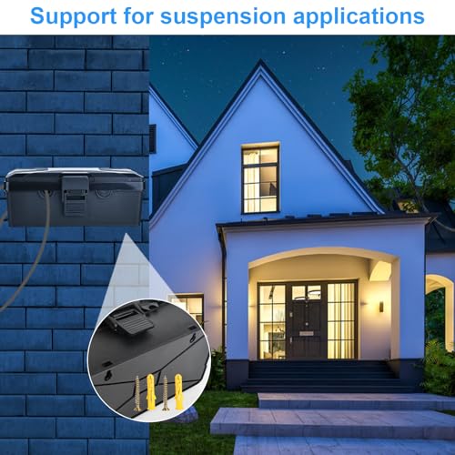 Boîte électrique extérieur IP54 grand format étanche avec couvercle - 6