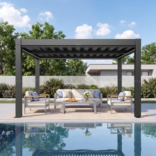Patiowell 10×10 Motorized Louvered Pergola