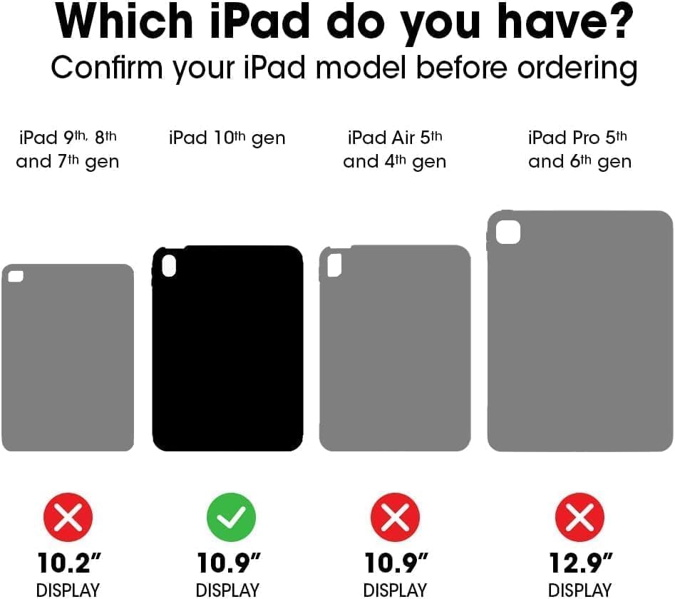 Image of OtterBox iPad (A16) & iPad 10th Gen (Only) - Defender Series Case - High Visibility (Orange) - Kickstand - Rugged & Durable - Multi-Layer Protection