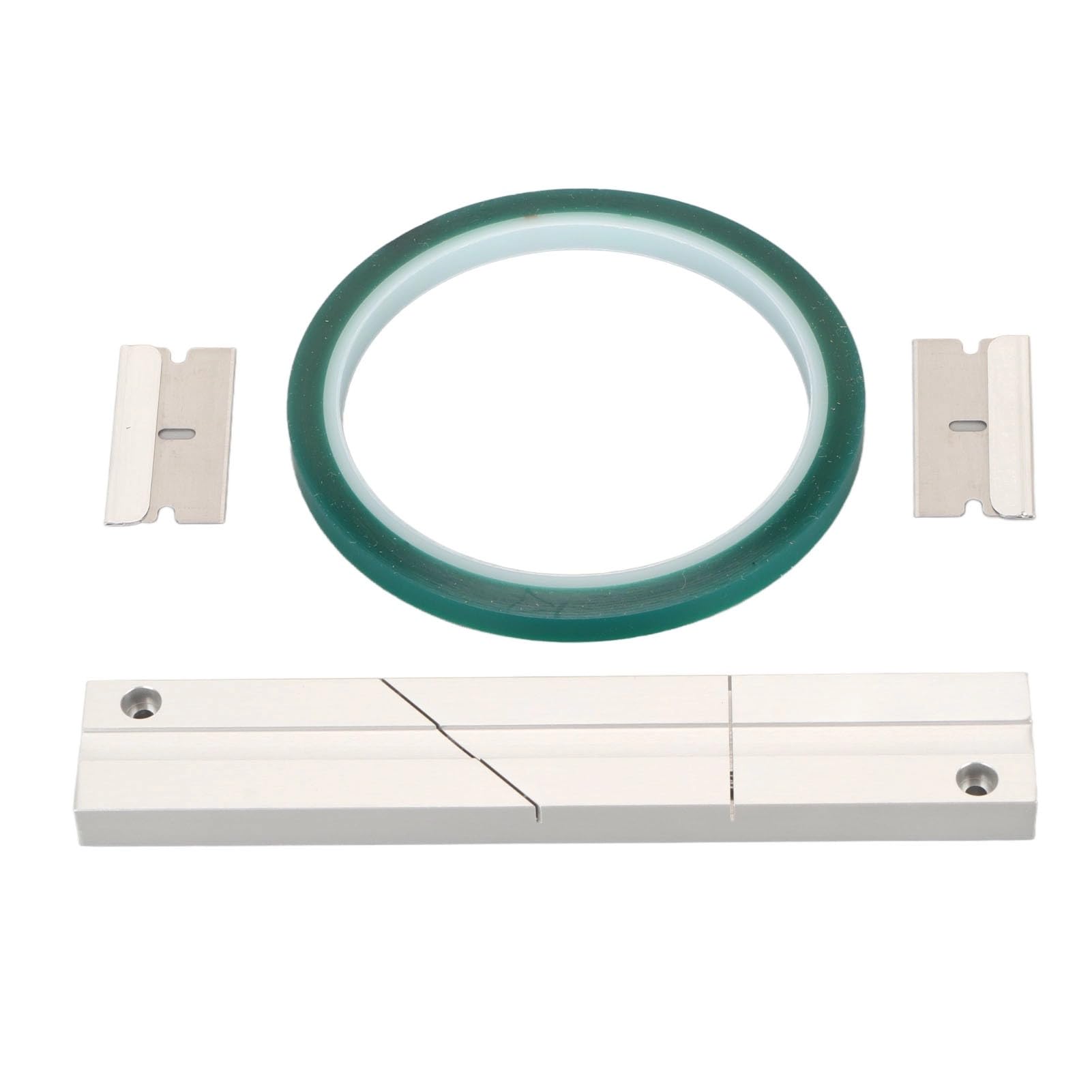 Spleißblock-Kit, Einfache Installation, 2 Schneidklingen, 1/4 Bis 10 Bandspleißset, Verbindungsplatte aus Aluminiumlegierung für Universal-Tonbandgeräte