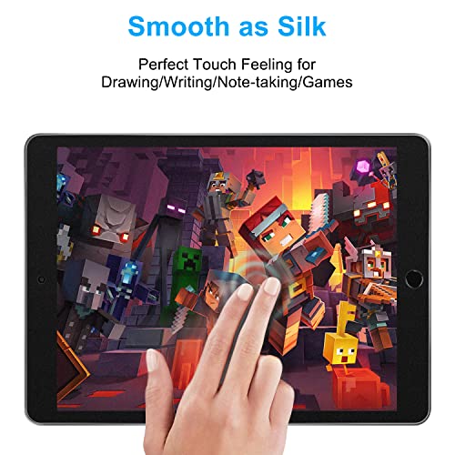 Ambison [2 Pack Matte Tempered Glass Screen Protector Compatible With Ipad 9/8/7Th Generation 10.2"[Install Frame] Anti Glare&Fingerprint/Anti Scratch/Bubble Free/No Dazzling For Drawing/Writing/Game #TOP4