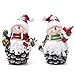 Hodao Christmas Snowman Decorations Indoor Home Decor Christmas Snowman Figurines Table Decorations Cute Christmas Snowman Gifts Handmade Resin Winter Indoor Decorations
