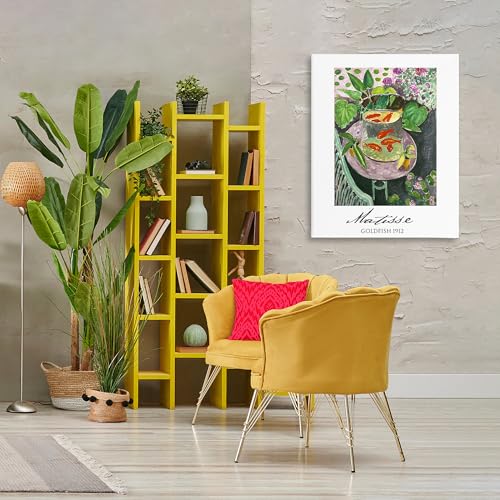Stupell Industries Matisse Goldfish Still Life Canvas Wall Art, design by Vintage Hustle, 40 x 30 by Stupell Industries - Used condition - Image 2