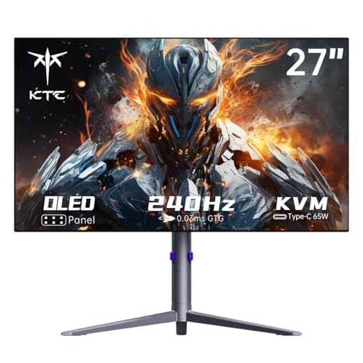 27 Inch OLED Gaming Monitor, QHD 2560 x 1440, 240Hz, 0.03ms, Type-C 65W, Built-in Speakers, G-SYNC & FreeSync, HDMI2.0, DisplayPort1.4, USB-C 3.0, G27P6S