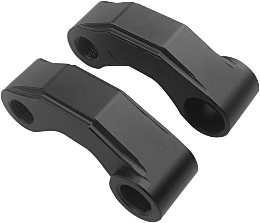 Evomosa Motorcycle Rearview Mirrors Extension Riser Extend Adapter 10mm for R 1200 GS 1200GS R1200GS LC Adventure ADV 2013 2014 2015 (Black)