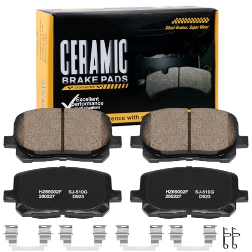 Image of D923 Front Ceramic Brake Pads Kit Fit For Toyota Corolla 2003-2008, For Toyota Matrix 2003-2008, For Pontiac Vibe 2003-2008
