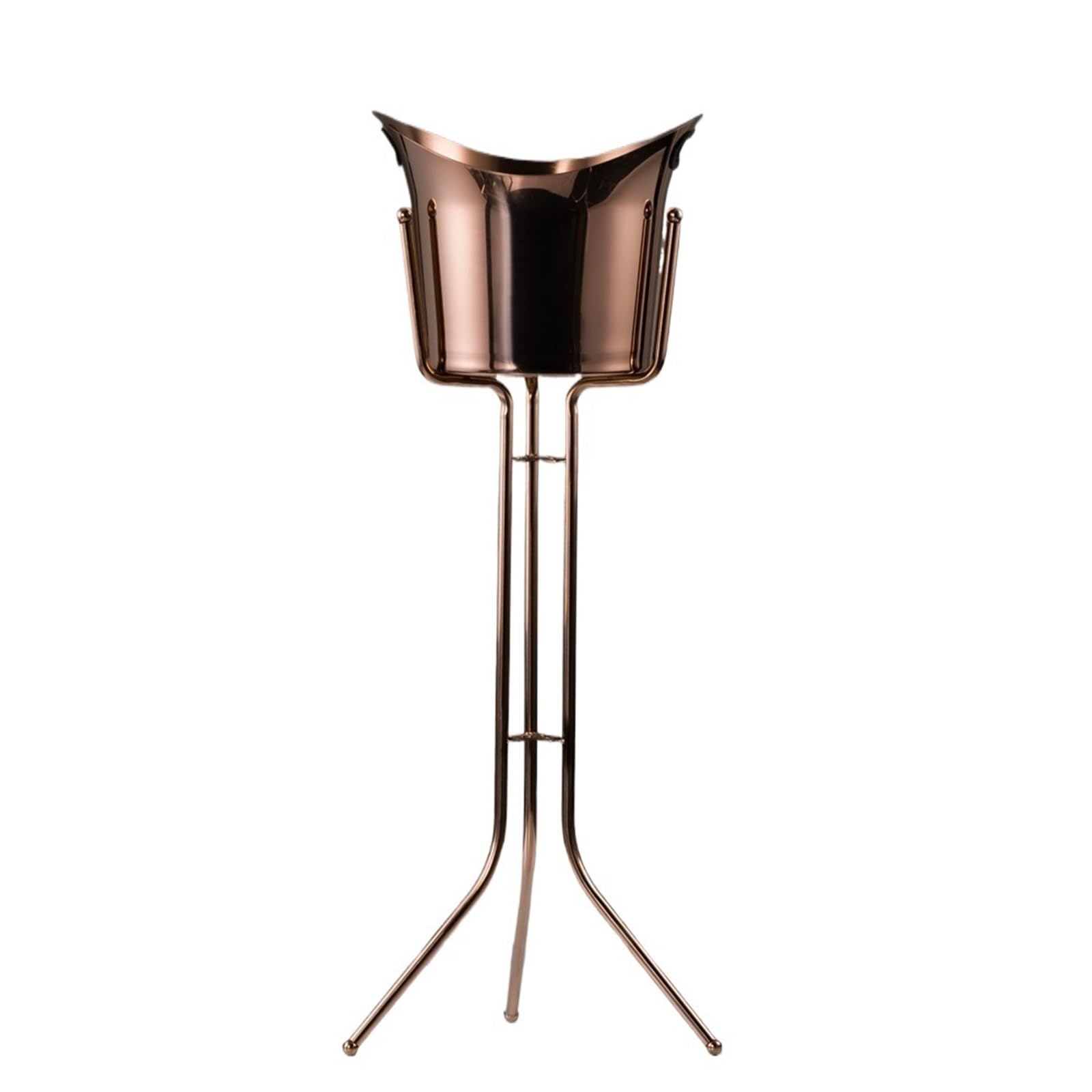 Cubitera Cubitera de champán Acero Inoxidable pie, Grande, for Bar y Fiestas Cubitera para Botellas(Rose Gold)