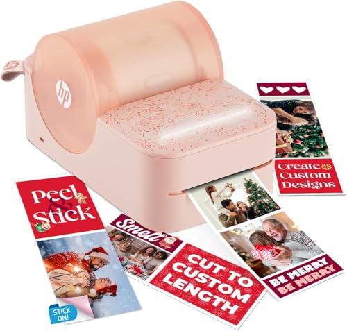 Image of HP Sprocket Panorama Instant Portable Color Label & Photo Printer (Pink) + HP Paper Zink Roll