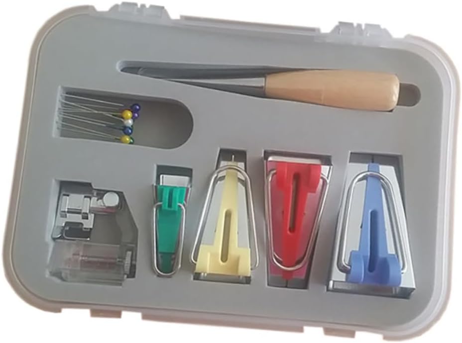 Quilting Machine Bias Tape Maker Set Ball Point Pins Diy Sewing Machine Tools Kit