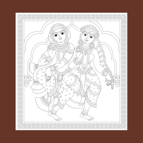 Image of Kalakari: A Journey Through Indian Folk Art (Mindful Adult Colouring Book)