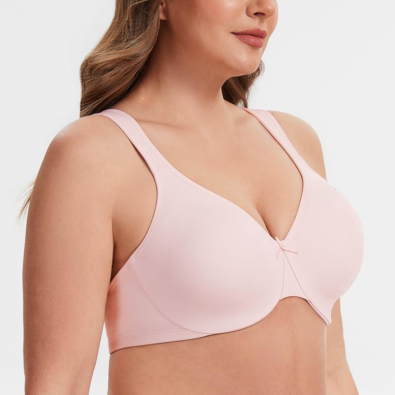 MELENECA Sujetador minimizador sin Costuras, con Aros, Cobertura Completa, Talla Grande, para Mujer