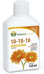 Fertilizante Adubo Mineral 10-10-10 140ml Concentrado Foliar Para Todas as Plantas Frutas e Flores