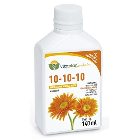 Fertilizante Mineral 10-10-10 140ml Concentrado Foliar