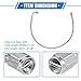 VekAuto AN3 Braided Steel Turbo Oil Feed Line 90 Degree to Straight Hose End, 22