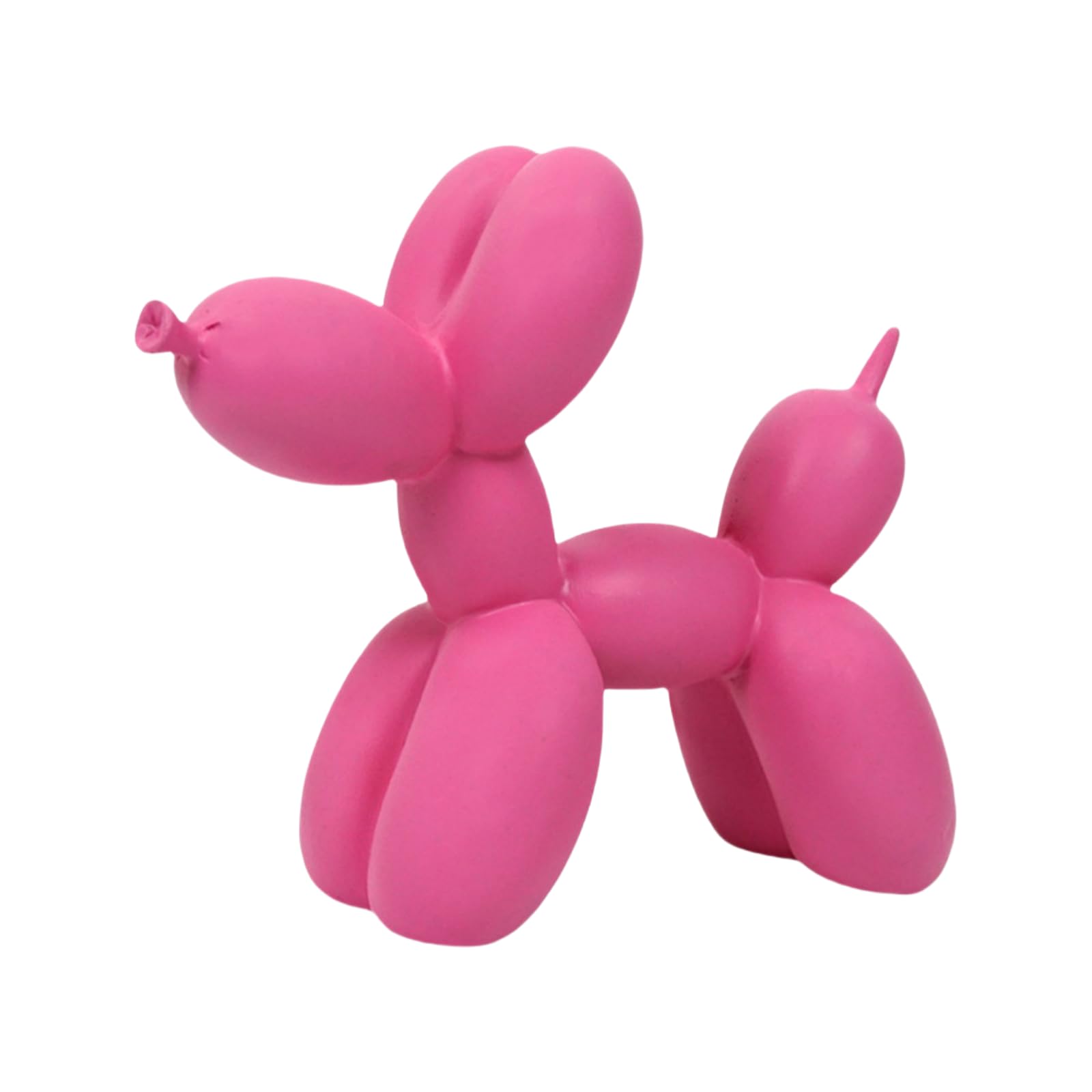 YOYUMI Statue Balloon Dog Resin Crafts Home Porch Living Room Ornaments Office Desktop Decorations - Pink