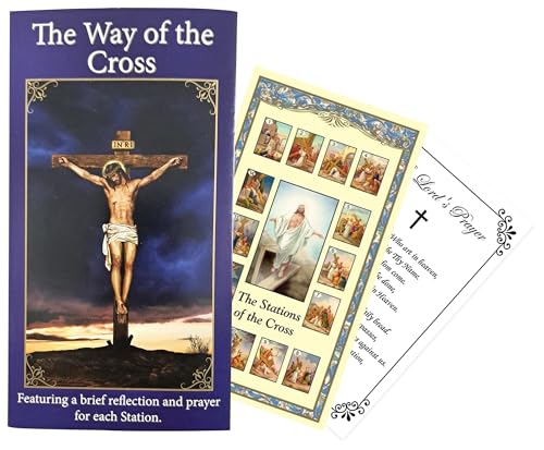 Trendzeen Stations of The Cross Prayer Booklet - 6 Inch