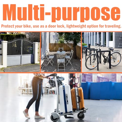 VIVBOO - 1/8IN Security Steel Cable 4/6/10/15FT Lengths Bike Lock Cable, Cable Rope, Stainless Steel Cable with Loops for Safety and Security - Thumbnail 7