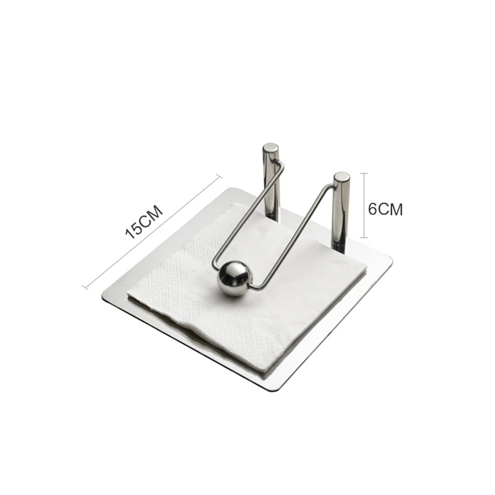 Dispensador de servilletas independiente con brazo pesado para encimeras de cocina y mesas de comedor