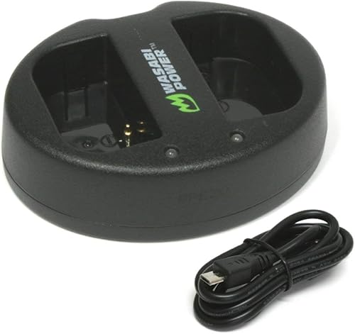 Wasabi Power Cargador de batería USB dual para Panasonic DMW-BLF19