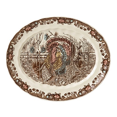 Johnson Brothers His Majesty Oval Platter, 15.5-Inch, Multicolored