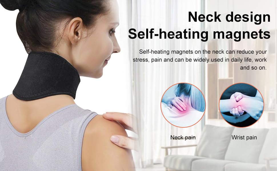 FGTOPBY Nackenbandage,Nackenwärmer,Wärmeschutz Halsbandage,Nacken Bandage Wärmeschutz,Nackenstütze,Halsband,Selbstheizend,Selbstwärmende Nackenbandage