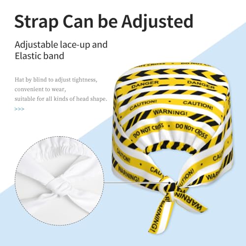 Image of Surgical Caps Men Women, Scrub Cap with Sweatband Adjustable