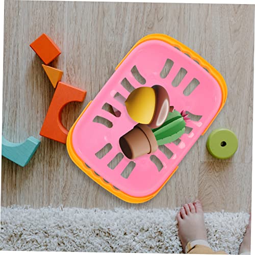 Ibasenice Retail Shopping Baskets 2 Pcs Simulation Basket Kids Basket Shopping Carts For Kids Kids Montessori Desktop Ornament Kids Grocery Cart Pretend Play Simulated Basket Abs #TOP1