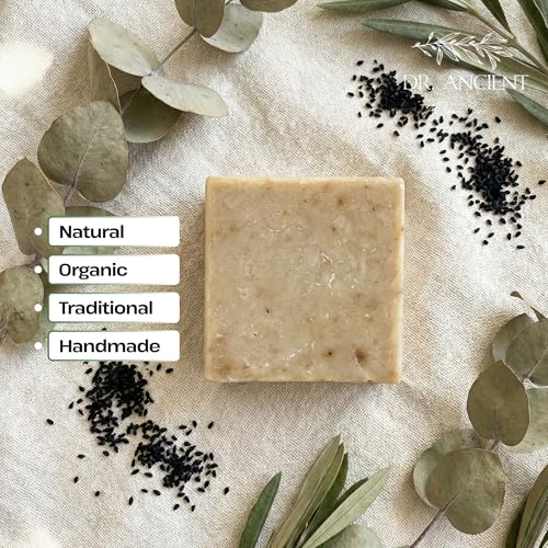 Image of Dr. Ancient Black Seed Soap Bar - Organic, Natural, Vegan Handmade Soap with Black Seed Oil for Deep Cleansing and Hydration, Chemical-Free and Eco-Friendly, Suitable for All Skin Types