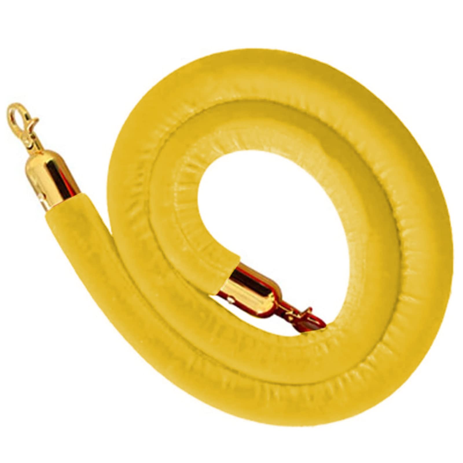 Guardrail rope， Industrial VIP Stanchion Queue Barriers Rope, Restaurants Hotels Crowd Control, for Movie Theaters Grand Openings/(Yellow,Length 2M/6.6Ft/79In)