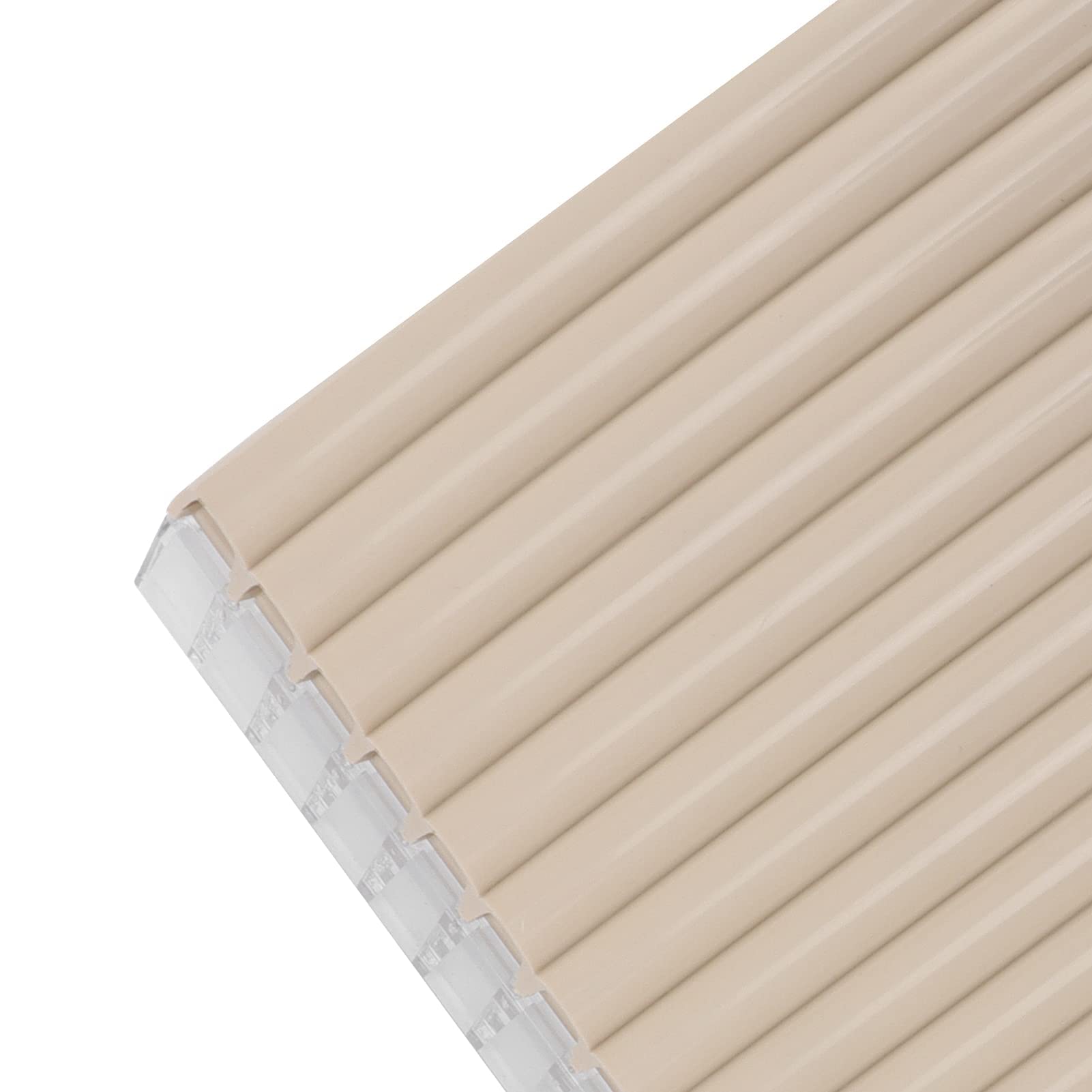 Flûte de Pan ABS 16-Tone Tube C Instruments de Musique Clés avec Sac à Main Rembourré en Nylon pour Enfants Adultes Débutants(blanc-crème)