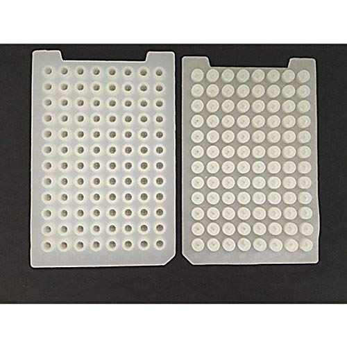 Tapis de protection silicone 96 puits NEST 506065 compatible plaque ronde 0.35ml 1.3ml stérile