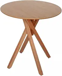 Mesa Redonda de Madeira Maciça 90cm - Elegância e Durabilidade (Freijó)