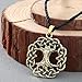 Produktbild N/ Qiming Fashion World Tree Halskette Nordic Schmuck Anhänger Versilbert Bronze Delicate Crafts Familienliebhaber Antike Bronze Überzogen