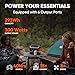 Jackery Portable Power Station Explorer 300 with 5 Meter Extension Cord, 293Wh Backup Lithium Battery, Solar Generator for Outdoors Camping Travel Hunting Blackout (Solar Panel Optional)