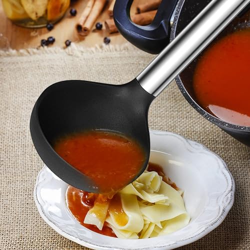 Louche à soupe silicone résistante à la chaleur grand format - 7