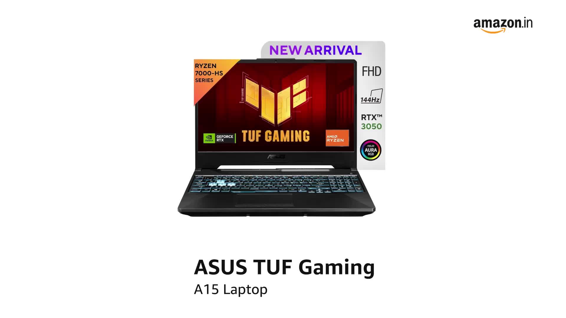 ASUS TUF Gaming A15, AMD Ryzen 7 7435HS, NVIDIA GeForce RTX 3050