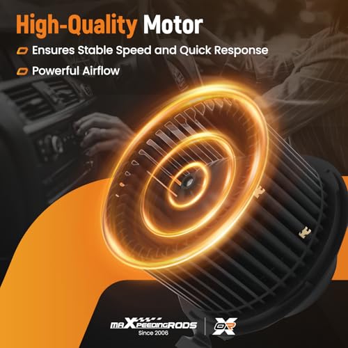 Image of maXpeedingrods Front Heater Blower Motor with Fan Cage 700287 Fits for Nissan Versa 2007-2012, for Nissan Tiida 2007-2017 Gas DOHC Naturally Aspirated # 75879 27226EE91C 27226EE91B PM9376