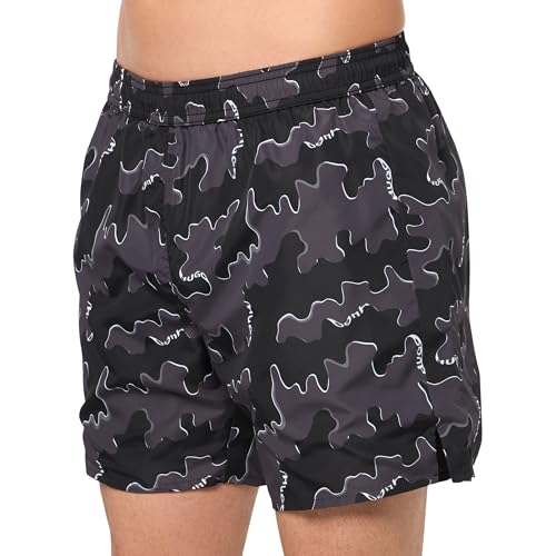 HUGO Men's Reversible Small Logo Swim Trunks3