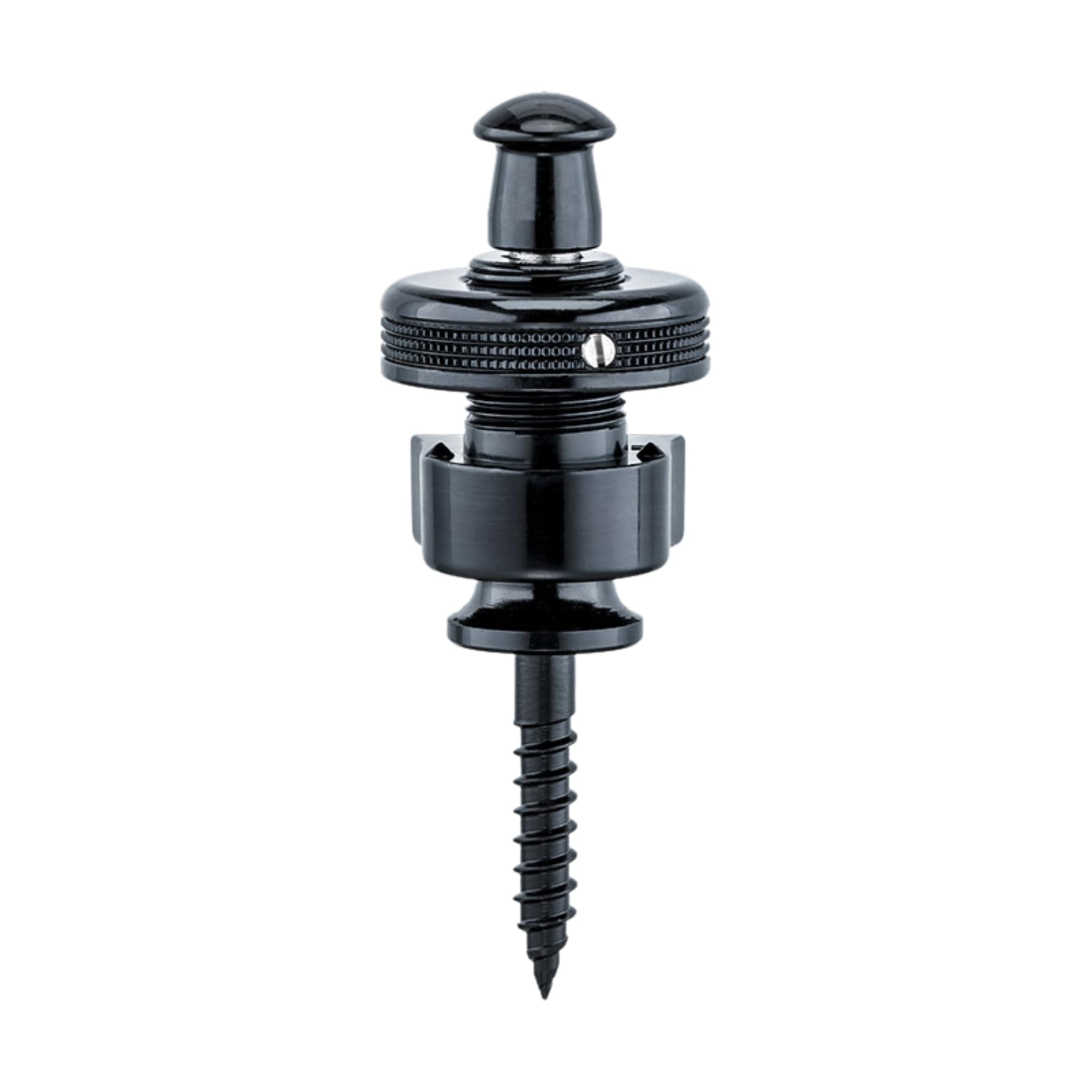 Schaller 14010401 Security Straplocks, Black Chrome