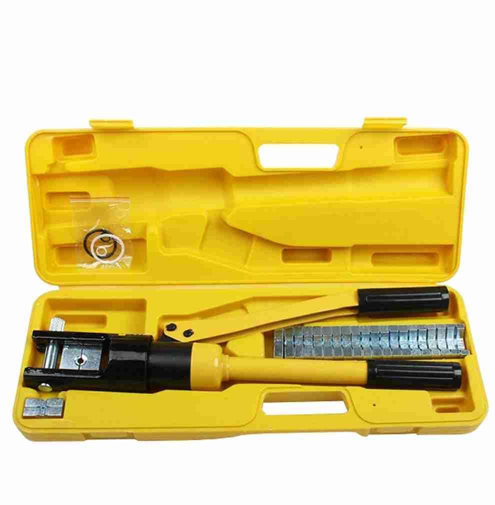Hartley® HY-YQK300Hydraulic Crimping Tool 10-300mm2 for Copper, Aluminium Terminal Pliers YQK-300 Hydraulic New Manual Hydraulic Crimper 12 pairs dies 16 Ton Pressure Crimping Tool (10-300 crimper)-image-49
