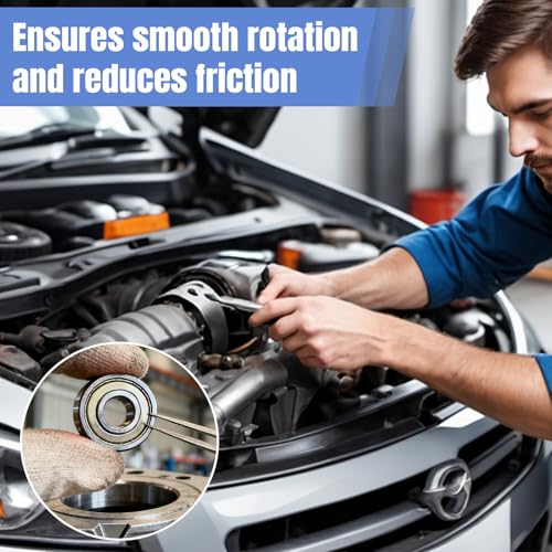 Hexizexi 15 Stück MR128ZZ Kugellager 8x12x3.5mm Doppelt Geschützte Rillenkugellager für Skateboards Drehbänke Baumaschinen DIY