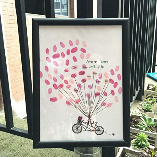 Albero Impronte Digitali Nozze - Tela Fai Da Te Per Matrimoni - Foto 3