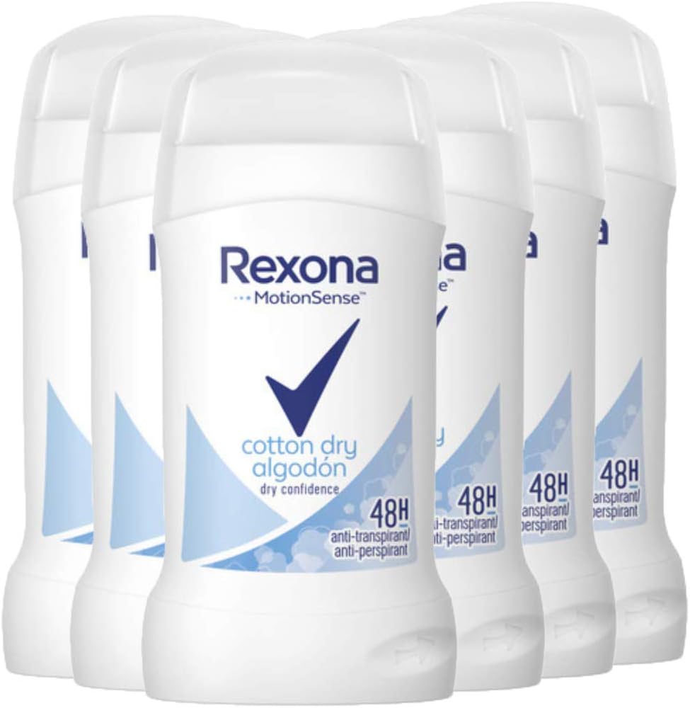 Cotton Dry Cotton, Deodorant Stick for Women, 6 Pack (6 x 40 ml)