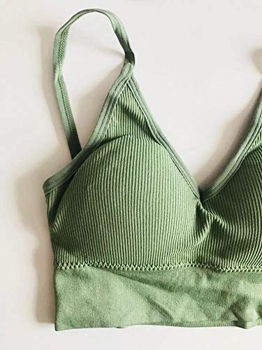 TOP SUTIA CROPPED ALÇA FINA ALCINHA VERDE COM BOJO T9105