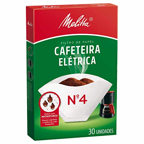 Kit 6un Filtro de Papel p/Cafeteira Elétrica N.4