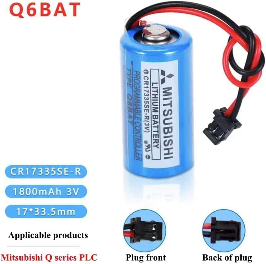 Miniatura 3 de 20PCS Q6BAT CR17335SE-R 3V 1800mah batería de litio para Q25PRHCPU Q170HBATC QNS FANUC sistema