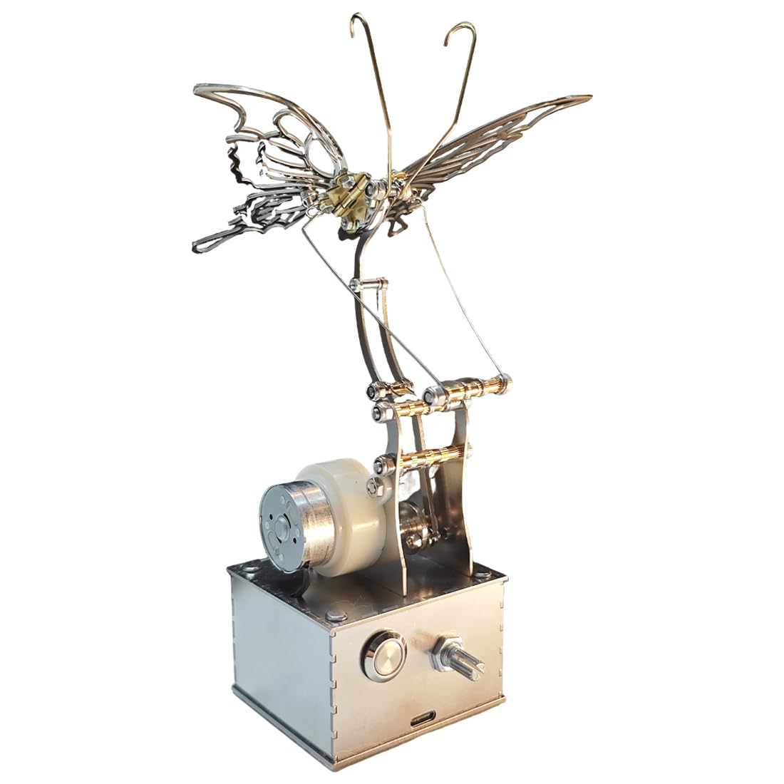 Mechaniczny zestaw modeli owadów, metalowa rzeźba motyla 3D, dynamiczne trzepotanie skrzydła, montaż STEM, artystyczna dekoracja biurka, prezent hobby, prezent dla dorosłych i hobbystów